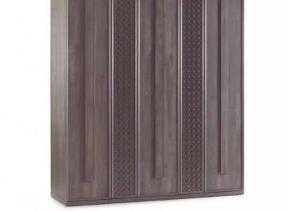 Luxury wardrobe cupboard wooden cabinet furniture wood gray 5-door design